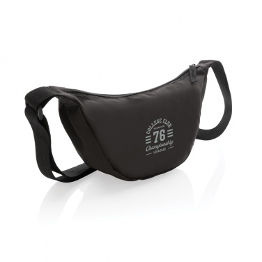 Logo trade mainoslahjat tuotekuva: Crescent AWARE™ RPET puolikuun muotoinen crossbody -laukku