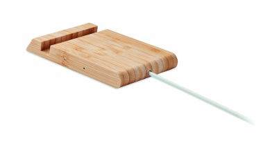 Logo trade liikelahja kuva: Bambu langaton laturi  10W ODOS