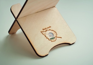 Logo trade mainoslahja kuva: Koivuinen puhelinteline