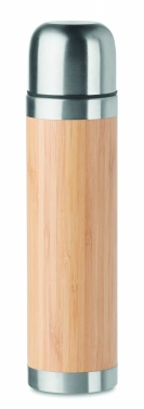 Logotrade liikelahja mainoslahja kuva: Bambu termospullo 400ml CHAN BAMBOO