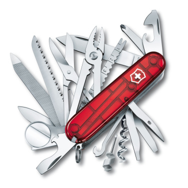 Logotrade mainostuotet kuva: Taskuveitsi SwissChamp läpinäkyvä Victorinox
