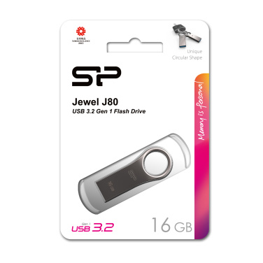Logotrade liikelahja tuotekuva: Pendrive 3.0 Silicon Power JEWEL J80 TITANIUM 16GB
