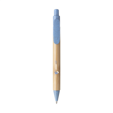 Logo trade liikelahjat mainoslahjat kuva: Bamboo Wheat Pen vehnäolki kuulakärkikynä