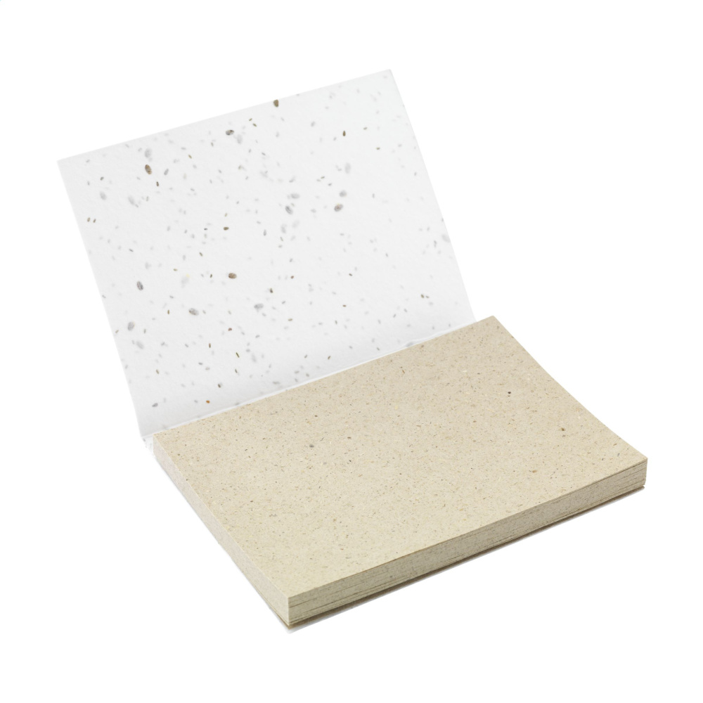 Logo trade mainoslahja ja liikelahja tuotekuva: Seed Paper Sticky Notes -muistiolehtiö