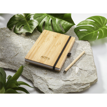 Logotrade mainostuotet kuva: BambooPlus Paper Notebook A5 - Inkless Pen