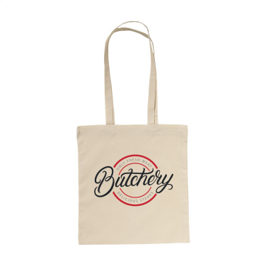 Logotrade mainoslahjat kuva: ShoppyBag (100 g/m²) pitkäkahvainen puuvillakassi
