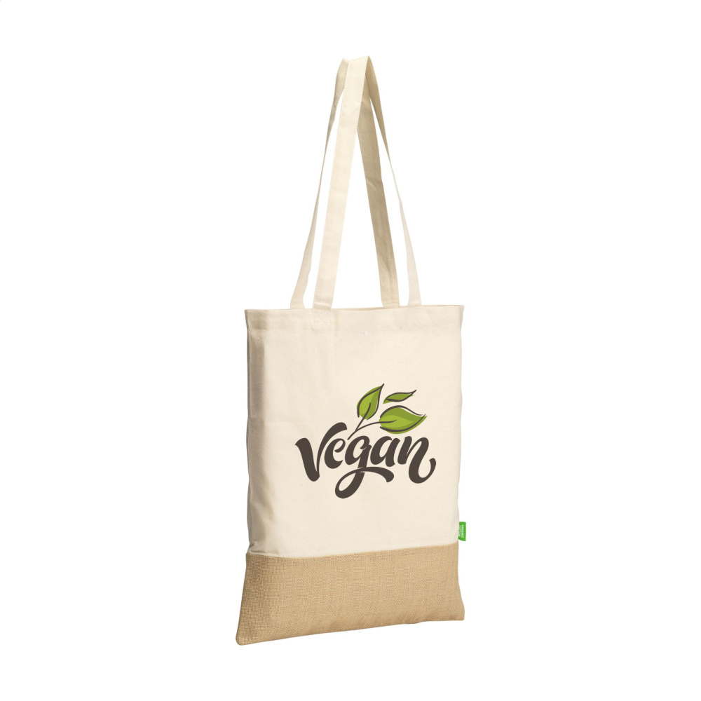 Logotrade mainoslahjat kuva: Combi Organic Shopper (160 g/m²) pussi