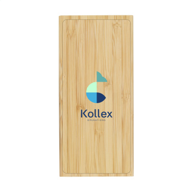 Logo trade mainoslahja ja liikelahja tuotekuva: Bamboo 8000 Wireless Powerbank langaton laturi