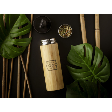Logotrade mainoslahja ja liikelahja kuva: Sakura 360 ml bambu lämpöpullo/termokuppi