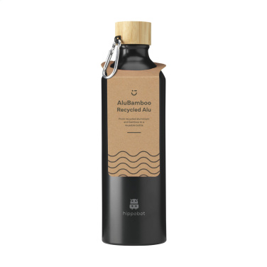 Logotrade liikelahja tuotekuva: AluBamboo GRS Kierrätetty Alu 750 ml vesipullo