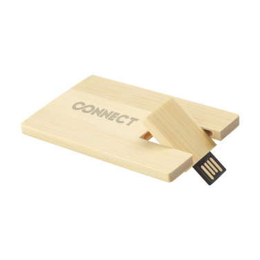 Logotrade mainoslahja ja liikelahja kuva: Luottokortti USB Bamboo 32GB