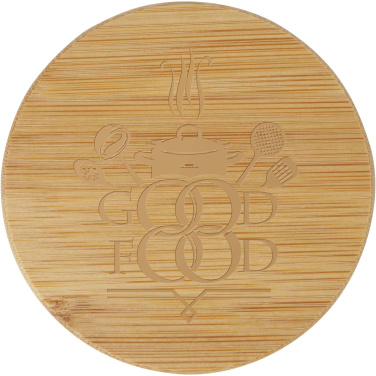 Logo trade mainoslahjat ja liikelahjat kuva: Zen teepannu siivilällä ja bambukannella