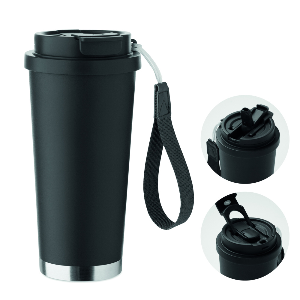 Logotrade liikelahja tuotekuva: Kaksiseinäinen juomamuki 500ml