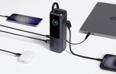 Logotrade mainoslahjat kuva: Anker-varavirtalähde 25 000 mAh, 165 W, kelautuva kaapeli