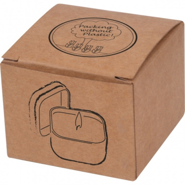 Logotrade mainoslahja tuotekuva: Kynttilä peltisessä säilytysrasiassa PRAHAA