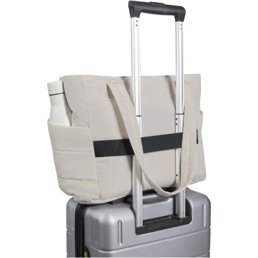 Logo trade liikelahjat tuotekuva: Puffer 15,6 tuuman GRS-kierrätetystä materiaalista valmistettu kannettavan tietokoneen laukku, 18 l 