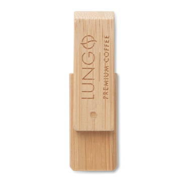 Logotrade mainoslahja tuotekuva: Bambu USB-muistitikku 1-64GB.