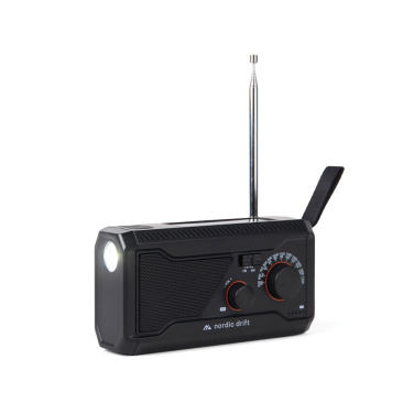 Logotrade liikelahja tuotekuva: Nordic Drift Titan IPX4 -monitoimiradio 4000 mAh
