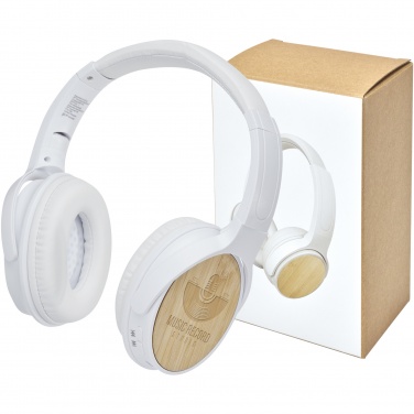 Logotrade reklaminiai produktai nuotrauka: Athos bambukinės Bluetooth® ausinės su mikrofonu