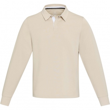 Logotrade dovana nuotrauka: Clyde unisex ekologiškas regbio polo megztinis