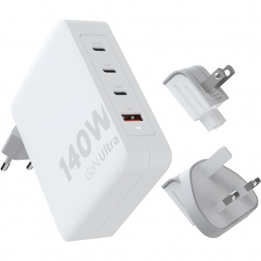 Logotrade reklaminės dovanos nuotrauka: Xtorm XVC2140 GaN Ultra 140W kelioninis įkroviklis su 240W USB-C PD laidu