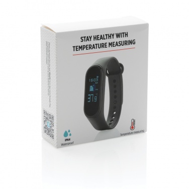 Logotrade verslo dovanos nuotrauka: „Stay Healthy“ apyrankės termometras