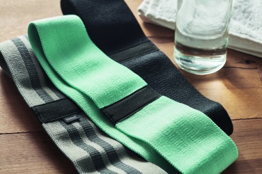 Logotrade firminės dovanos nuotrauka: 3 fitneso juostų rinkinys maišelyje