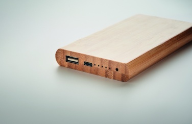 Logotrade verslo dovanos nuotrauka: 6000 mAh bambuko maitinimo blokas
