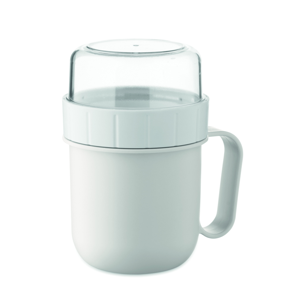 Logotrade reklaminės dovanos nuotrauka: 450 ml talpos PP puodelis kelyje