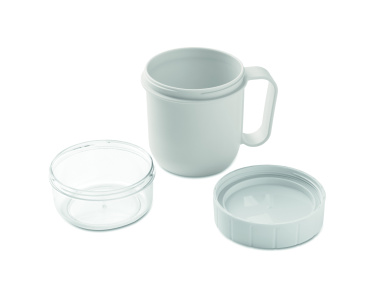 Logotrade reklaminiai produktai nuotrauka: 450 ml talpos PP puodelis kelyje