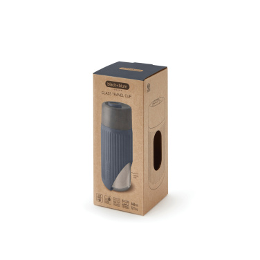 Logotrade dovana nuotrauka: „Black+Blum“ stiklinis kelioninis puodelis, 340 ml