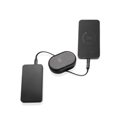 Logotrade reklaminiai produktai nuotrauka: „Chargevix RCS“ plastikinis daugiafunkcis 60 W įkrovimo rinkinys