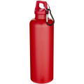 Oregon 750 ml vienspalvis RCS perdirbto plastiko vandens butelis su karabinu, Raudona
