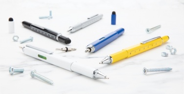 Logotrade biznesa dāvanas foto: 5-in-1 alumīnija instrumentu pildspalva