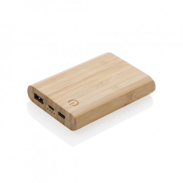 Logotrade biznesa dāvanas foto: Bambusa 5000 mAh jaudas banka