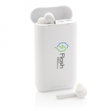 Logotrade korporatīvās dāvanas foto: Liberty TWS austiņas ar 5000 mAh jaudas banku