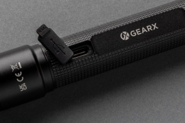 Logotrade biznesa dāvanas foto: Gear X RCS otrreizēji pārstrādāta alumīnija USB uzlādējams kabatas lukturītis