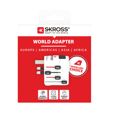 Logotrade korporatīvās dāvanas foto: SKROSS Pro 3 polu pasaules ceļojumu adapteris