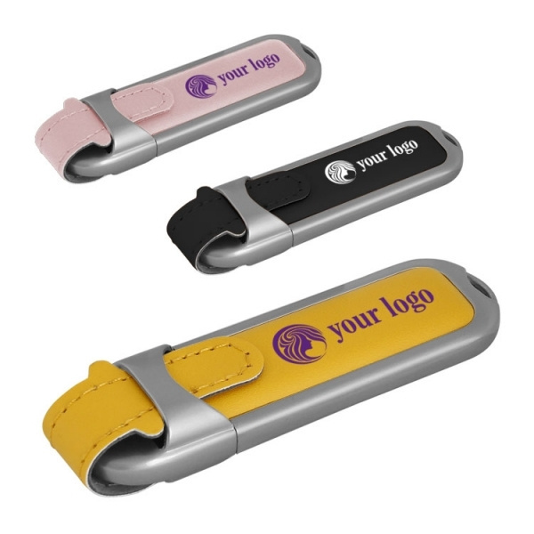 Logotrade Ideja dāvanas foto: Ādas USB zibatmiņa