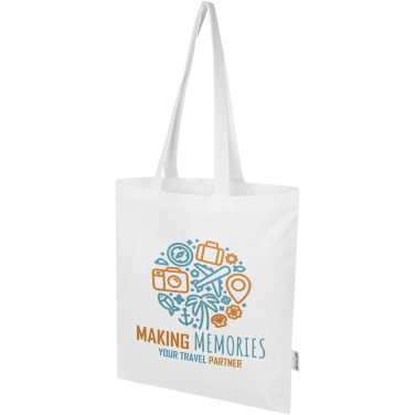 Logotrade Ideja dāvanas foto: Madras Blend 140 g/m² GRS pārstrādātas kokvilnas iepirkumu soma 7L