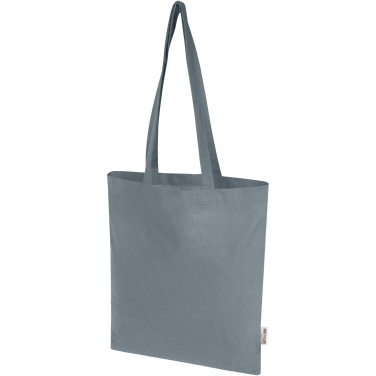 Logotrade biznesa dāvanas foto: Madras Blend 140 g/m² GRS pārstrādātas kokvilnas iepirkumu soma 7L