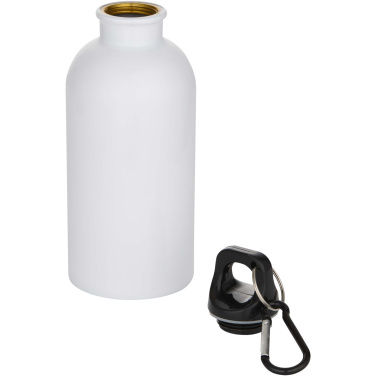 Logotrade logo dāvanas foto: Oregon 400 ml sublimācijas RCS pārstrādāta viensienas nerūsējošā tērauda ūdens pudele ar karabīni