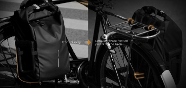 Logotrade korporatīvās dāvanas foto: Pilsētas ūdensizturīga velosipēdu mugursoma