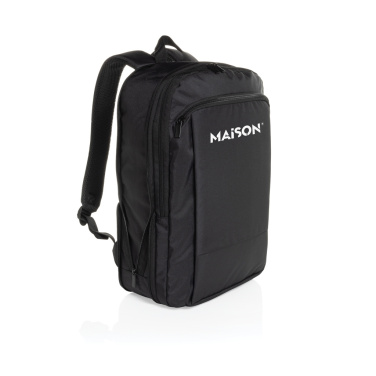 Logotrade ziemassvētku dāvanas foto: Flexpack Aware™ RPET paplašināma, plāna 15,6 collu klēpjdatora mugursoma