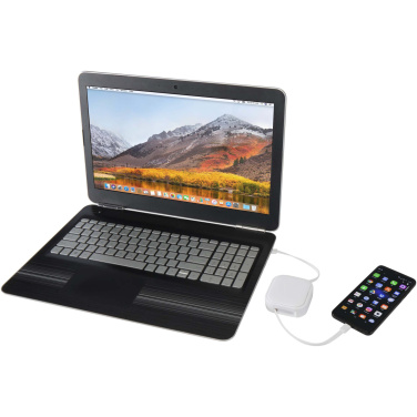 Logotrade logo dāvanas foto: Gloas 5-in-1 pārstrādāts ievelkams datu sinhronizācijas un 100 W ātrās uzlādes kabelis ar viedtālruņa rīku komplektu