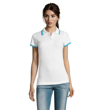 Logotrade biznesa dāvanas foto: PASADENA sieviešu polo 200g