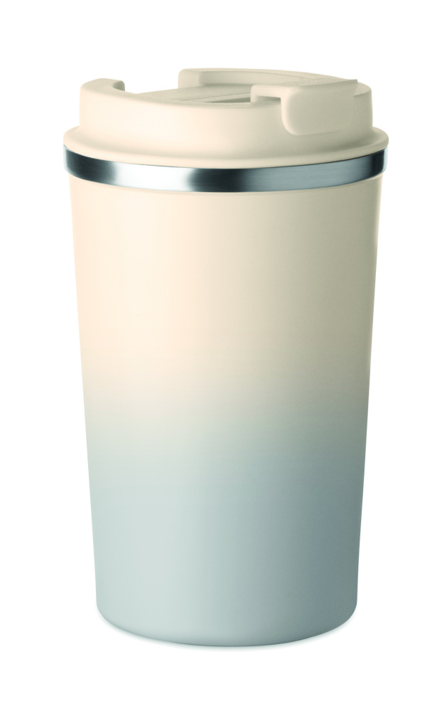 Logotrade biznesa dāvanas foto: Dubultsienu glāze 350 ml