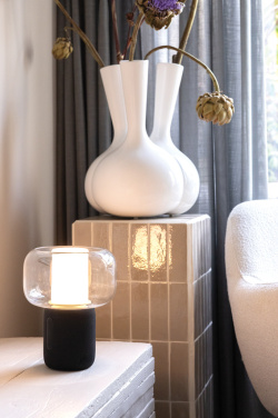 Logotrade korporatīvās dāvanas foto: Lux RCS pārstrādātas plastmasas 10W skaļruņa lampa