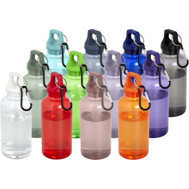 Logotrade dāvanas foto: Oregon 400 ml RCS sertificēta pārstrādāta plastmasas ūdens pudele ar karabīni