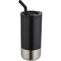 Grayson 480 ml RCS pārstrādāta termokrūze ar salmiņu, Melns